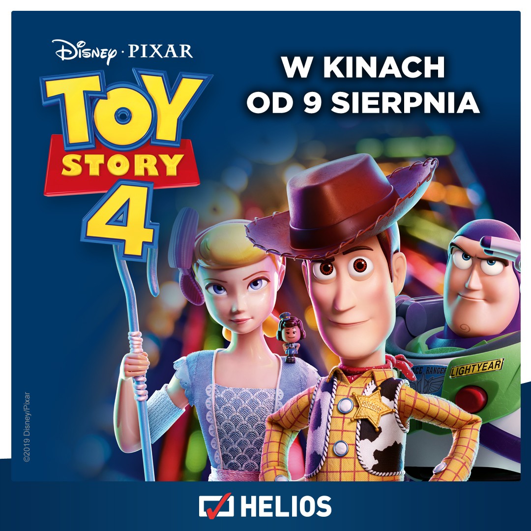 Kultowa animacja „Toy Story 4” na ekranach kin Helios!
