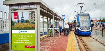 13 EKO wiat AMS na nowej linii tramwajowej w Krakowie