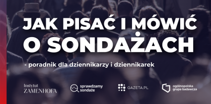 Gazeta.pl publikuje poradnik „Jak pisać i mówić o sondażach? Poradnik dla dziennikarzy i dziennikarek”