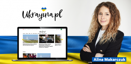 Ukrayina.pl z kilkunastoosobowym zespołem, na czele serwisu Alina Makarczuk