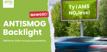 AMS wprowadza ANT!SMOG Backlight – nośnik oczyszczający powietrze