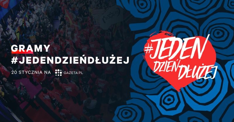 Gazeta.pl: zagrajmy dla WOŚP jeden dzień dłużej!