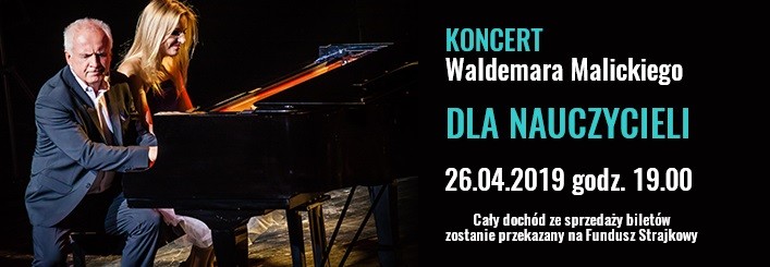 Artyści wspierają nauczycieli – koncert Waldemara Malickiego w siedzibie „Gazety Wyborczej”