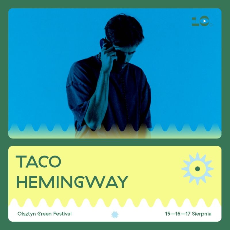 Taco Hemingway pierwszą z 10 niespodzianek! Świętujemy 10-lecie Olsztyn Green Festival nad malowniczym jeziorem Ukiel
