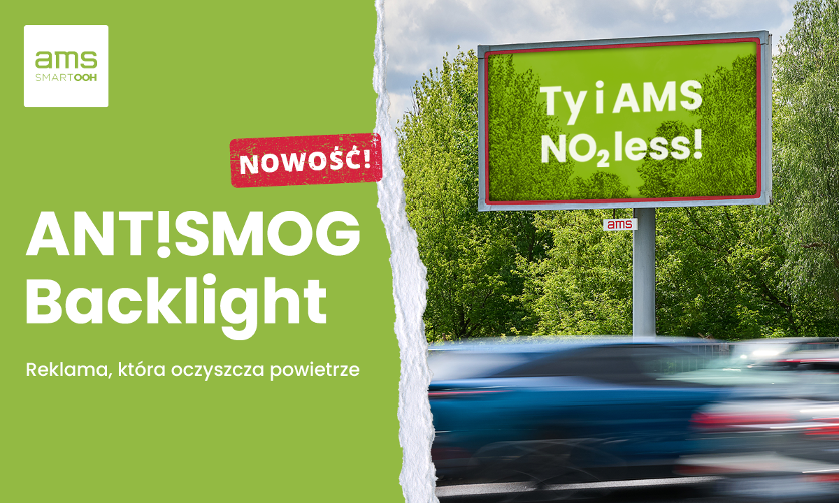 AMS wprowadza ANT!SMOG Backlight – nośnik oczyszczający powietrze