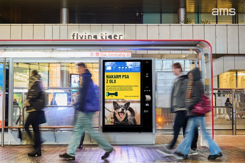 „Nakarm Psa z OLX” – interaktywna kampania na Digital OOH od AMS