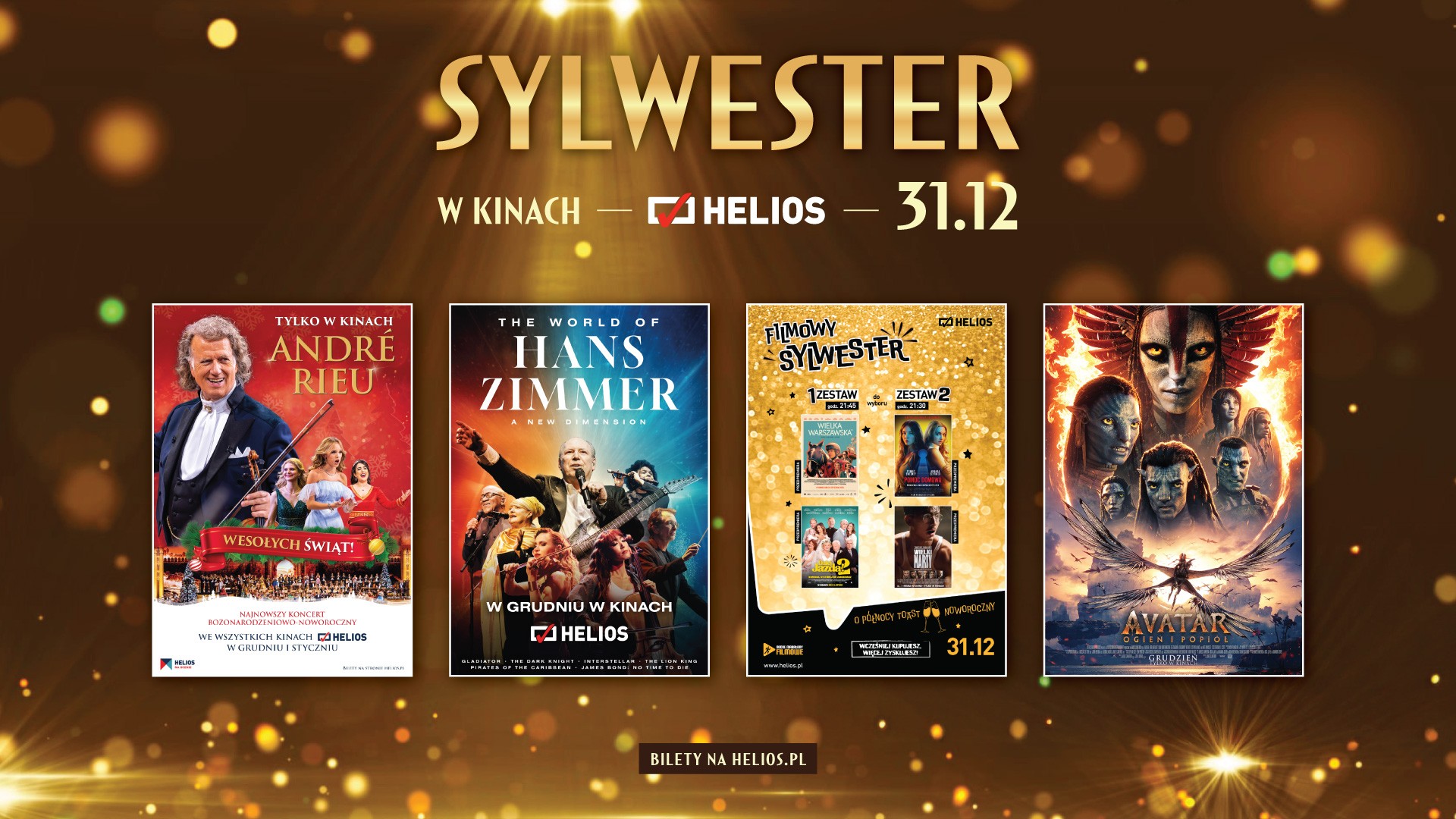 Helios zaprasza na Sylwestra w kinie!